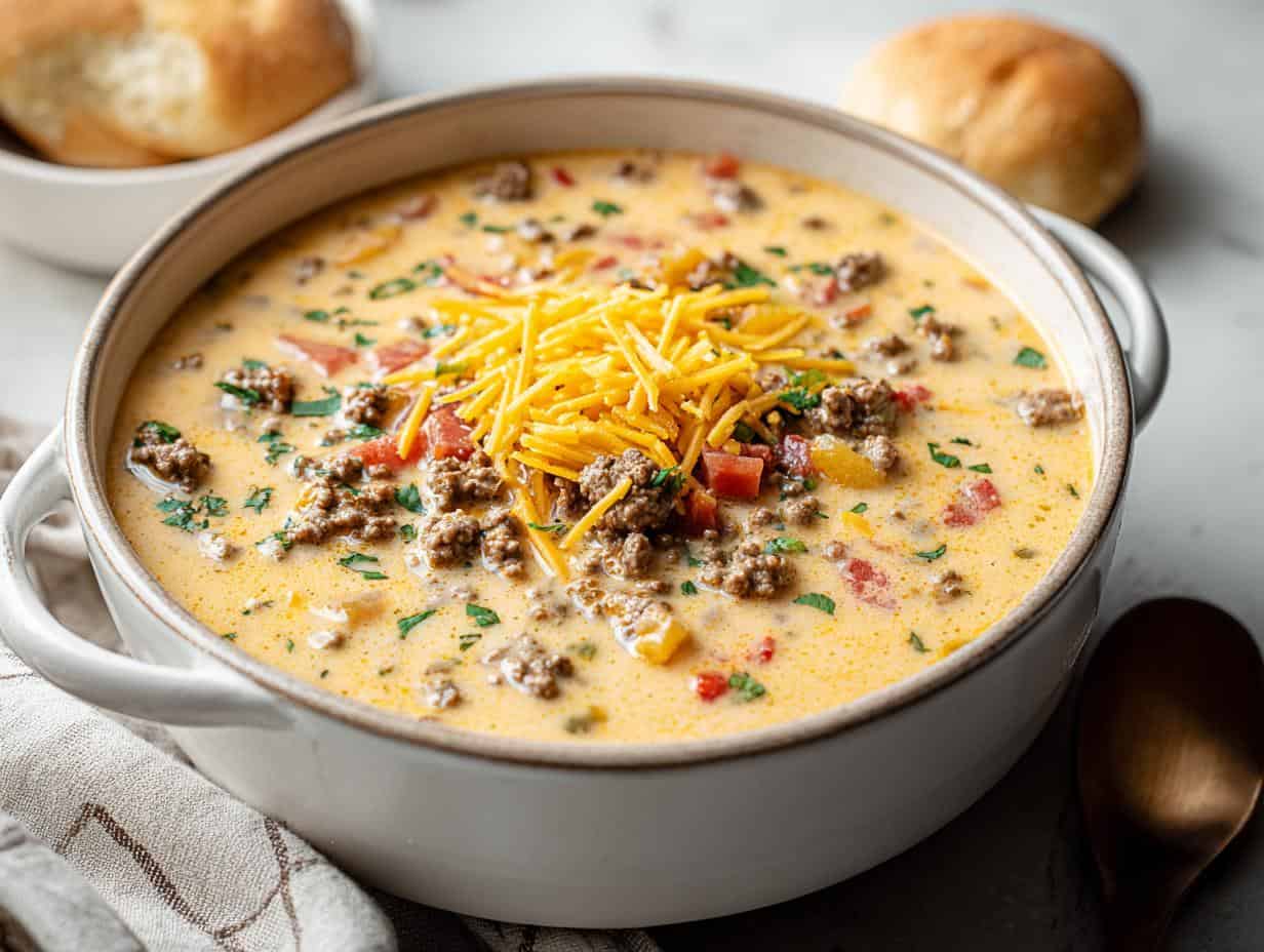 Master Delicious Cheeseburger Soup: From Crispy Bacon to Creamy Perfection
