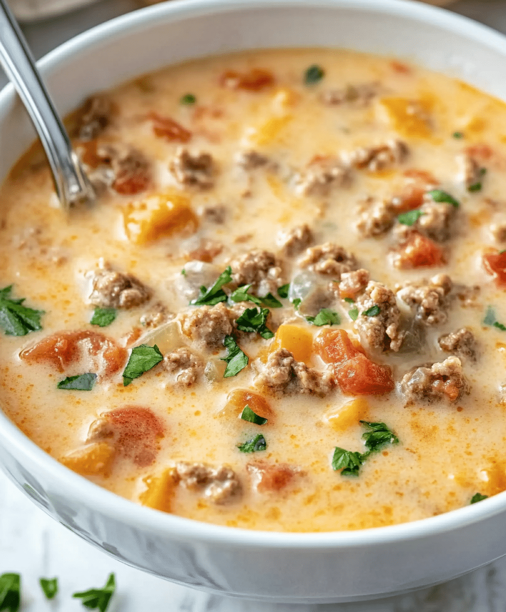Perfect Cheeseburger Soup: Best Cheese, Fat Draining, & Flavor Tips